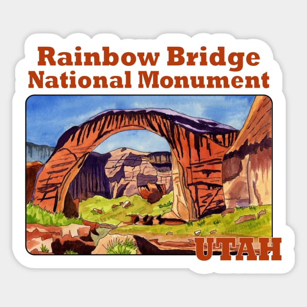 Rainbow Bridge National Monument, Utah Sticker by MMcBuck